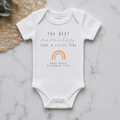 Miracles Take Time Personalised Pregnancy Announcement Onesie