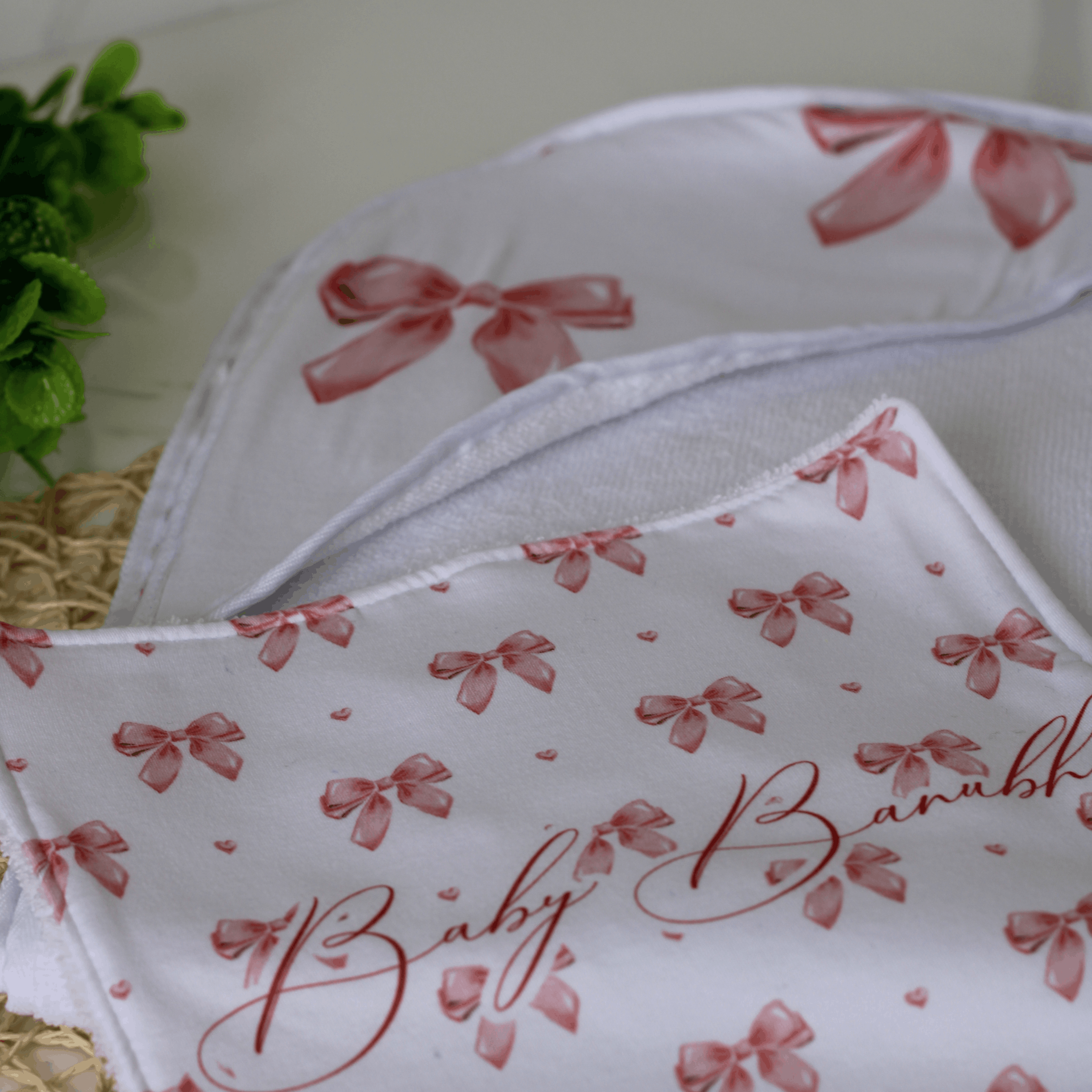 Personalised Hooded Baby Towel Set