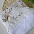 Personalised Hooded Baby Towel Set