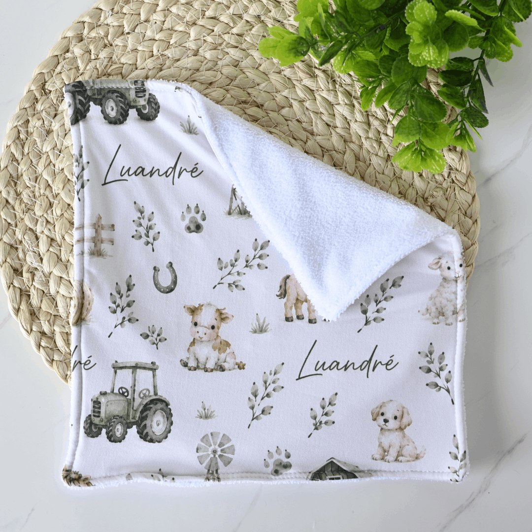 Personalised Baby Wash Cloth