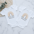 Womb Mates Twin Set Personalised Onesie