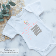 Load image into Gallery viewer, Elephant Princess Birth Announcement Onesie
